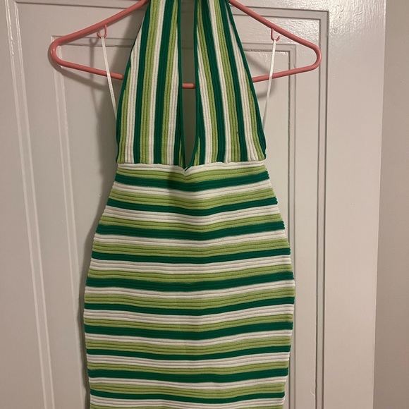 Princess Polly green halter dress - Picture 1 of 5